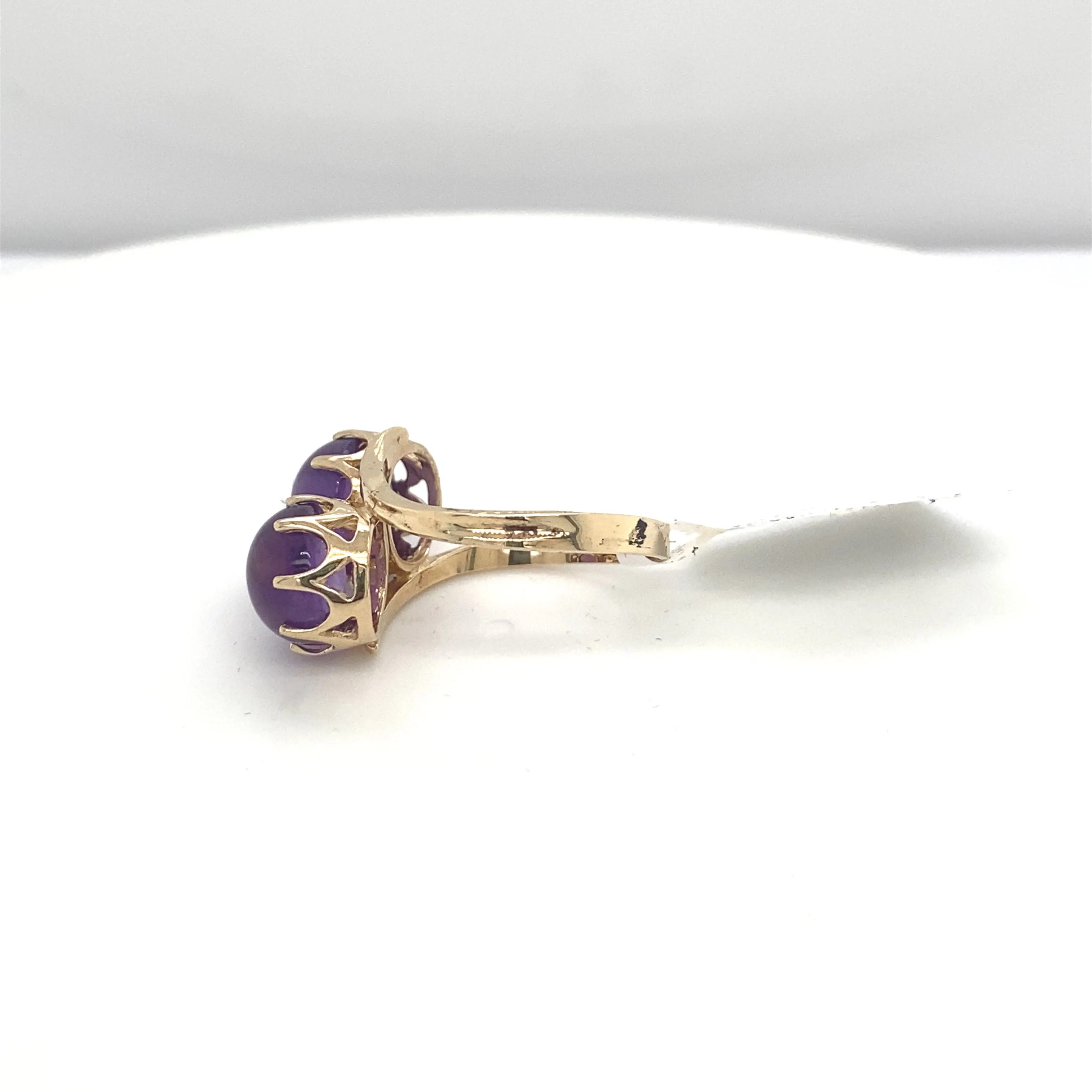 10KT Yellow Gold Amethyst Ring