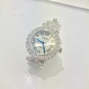 129305-WG Gemorie White Gold Jewelry Watch 