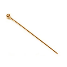 14K Gold Filled 24GA Ball Pin 1.5 (20 pcs)