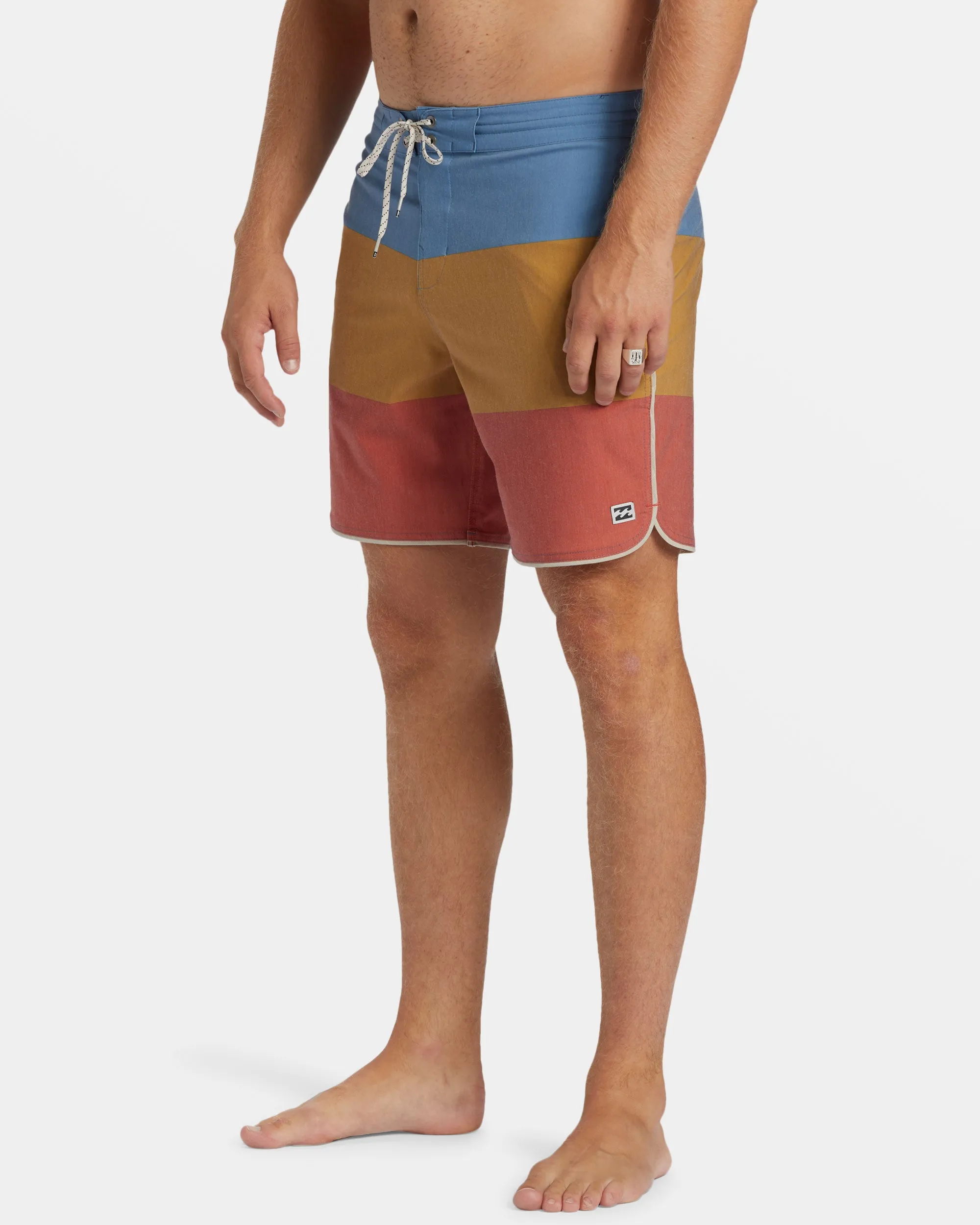 73 Lo Tide 18 Boardshorts - Dusty Red