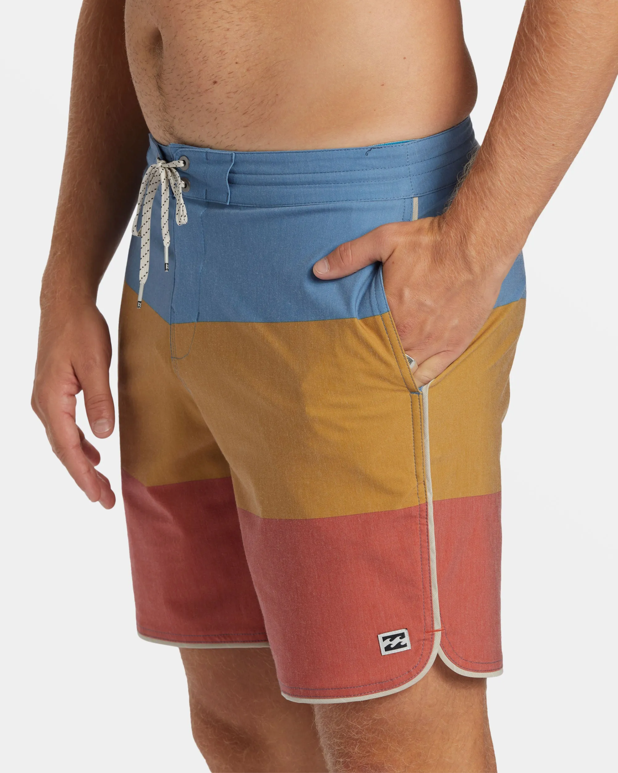 73 Lo Tide 18 Boardshorts - Dusty Red