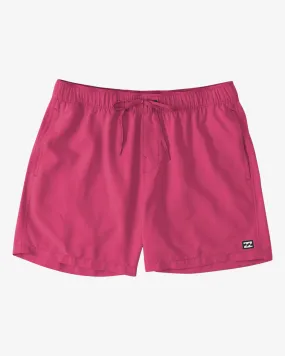 All Day Layback 16 Elastic Waist Shorts - Neon Pink