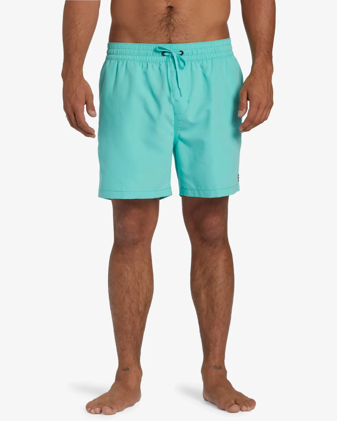 All Day Layback 16 Elastic Waist Shorts - Poolside Blue