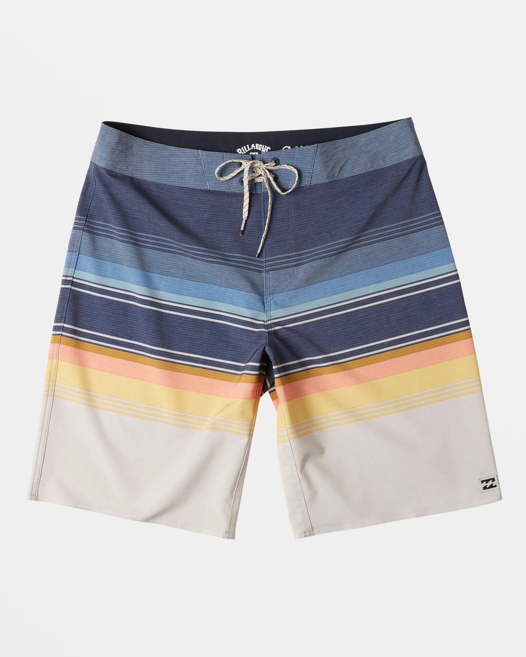 All Day Stripe Pro 20 Boardshorts - Dusty Navy