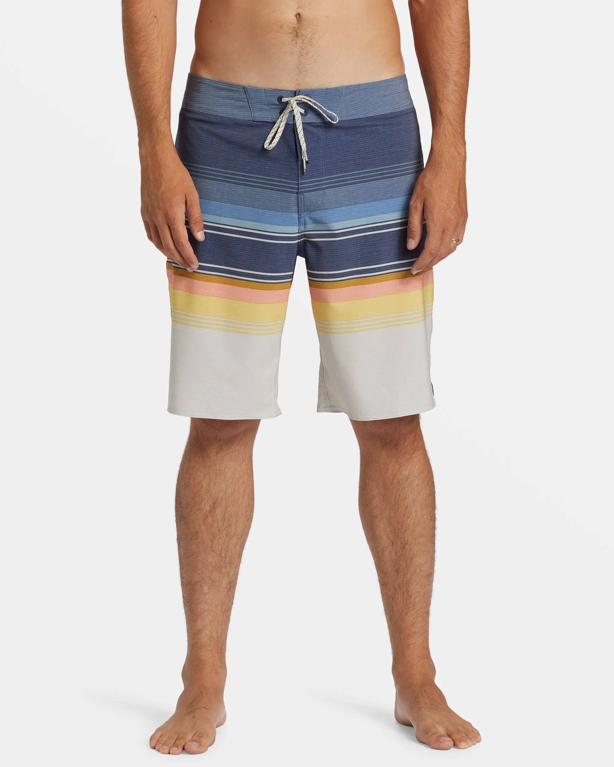 All Day Stripe Pro 20 Boardshorts - Dusty Navy