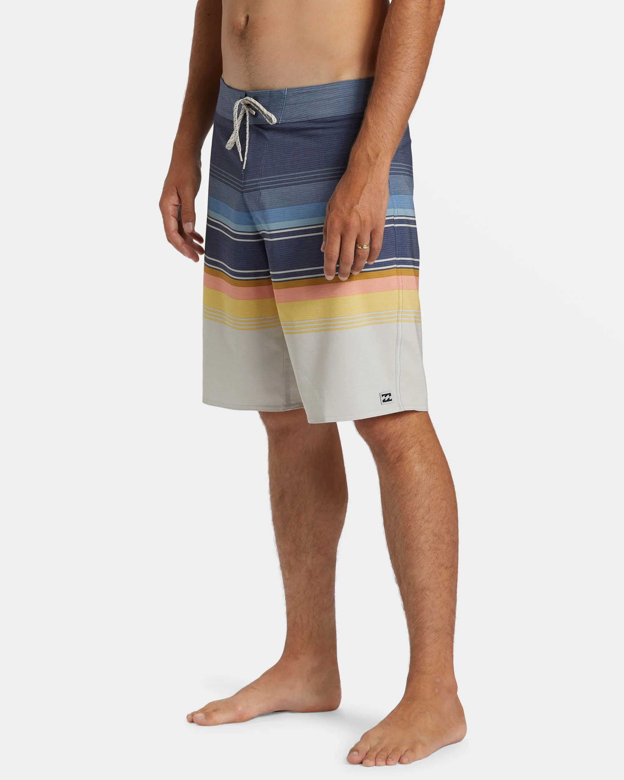 All Day Stripe Pro 20 Boardshorts - Dusty Navy