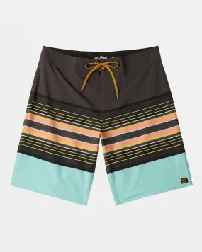 All Day Stripe Pro 20 Boardshorts - Washed Black