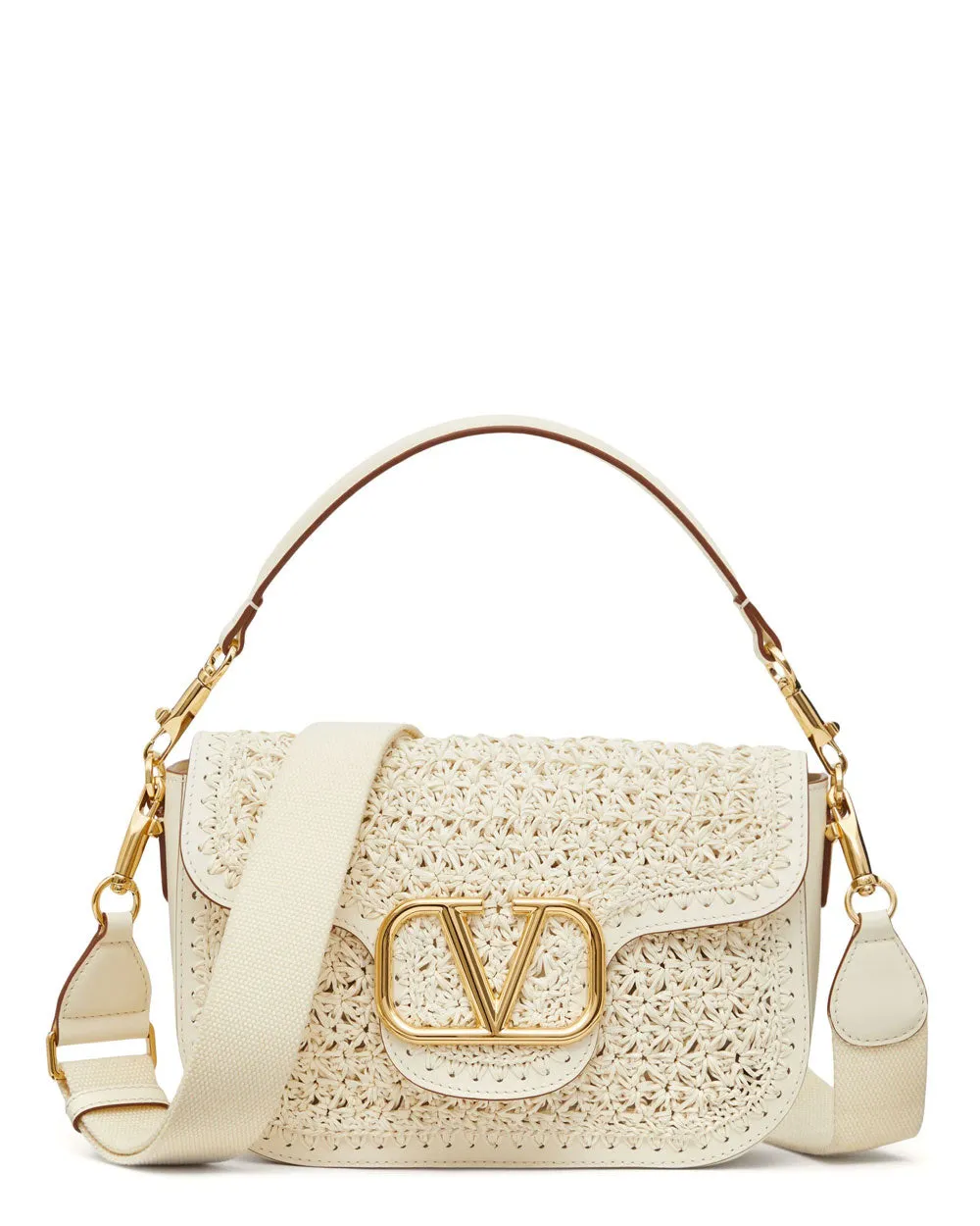 All Time Crochet Shoulder Bag in Ivory