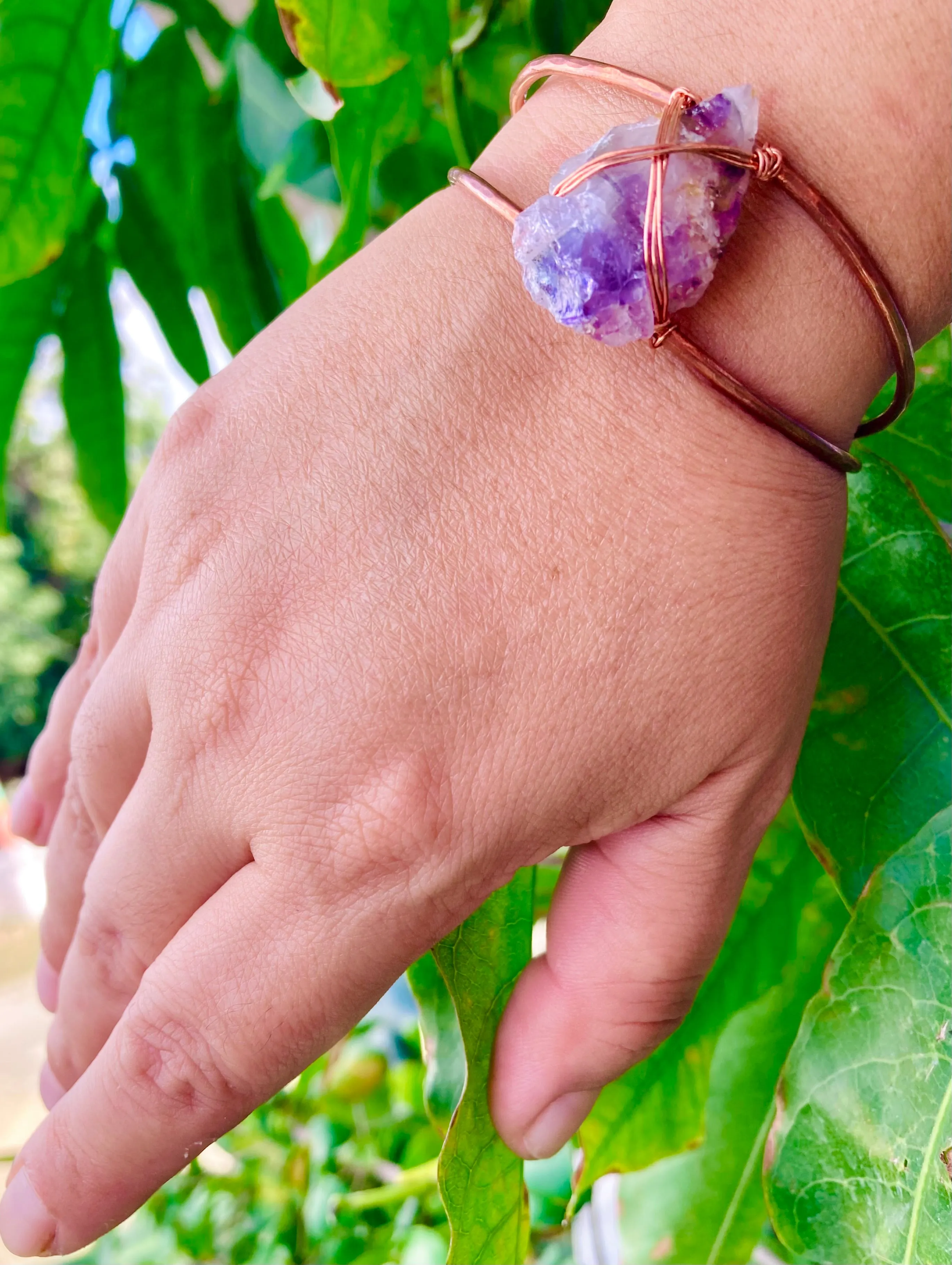 Amethyst Arrowhead Cuffs