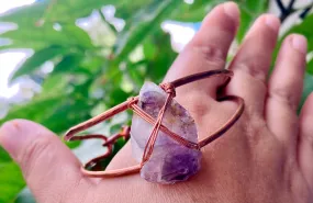 Amethyst Arrowhead Cuffs