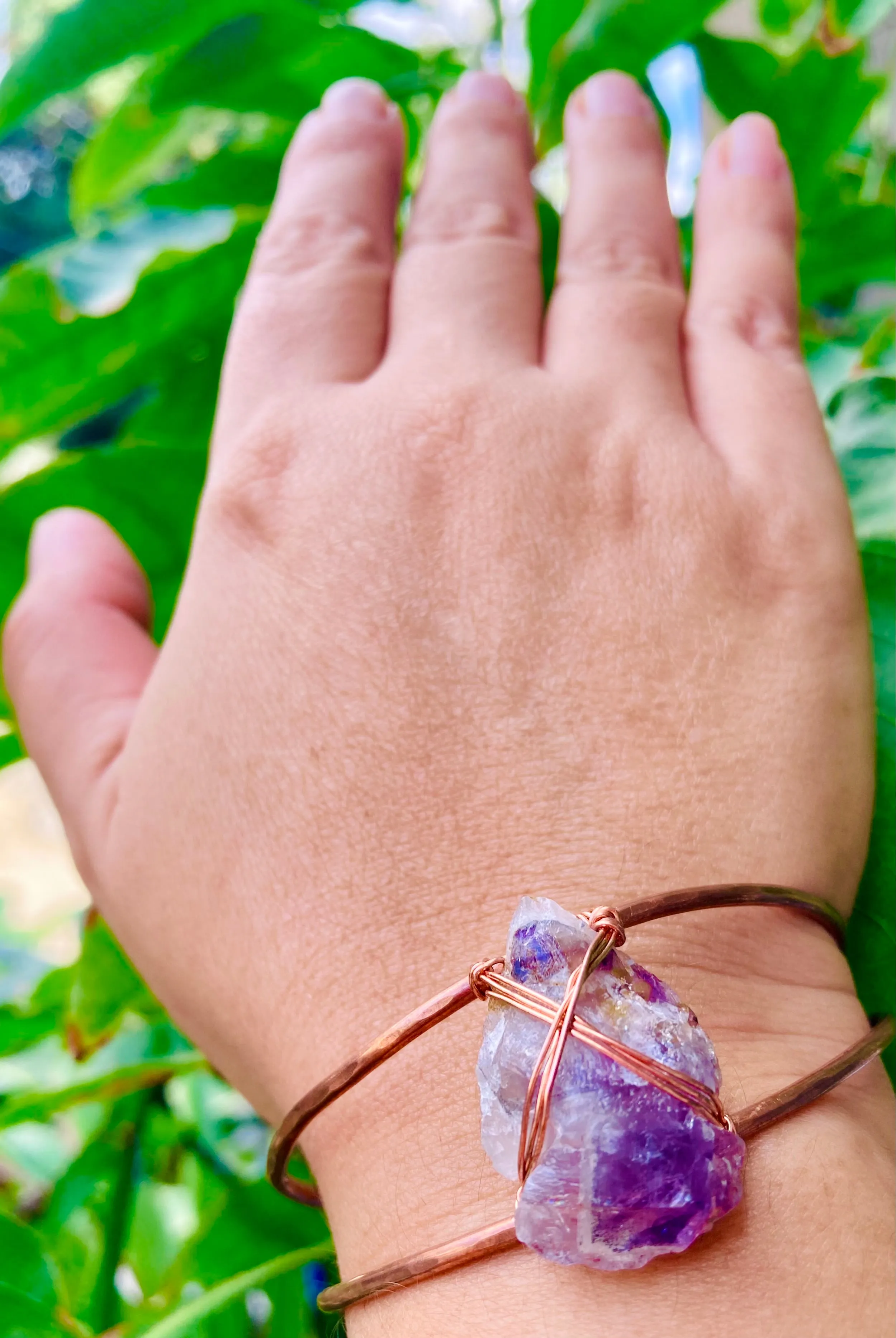 Amethyst Arrowhead Cuffs