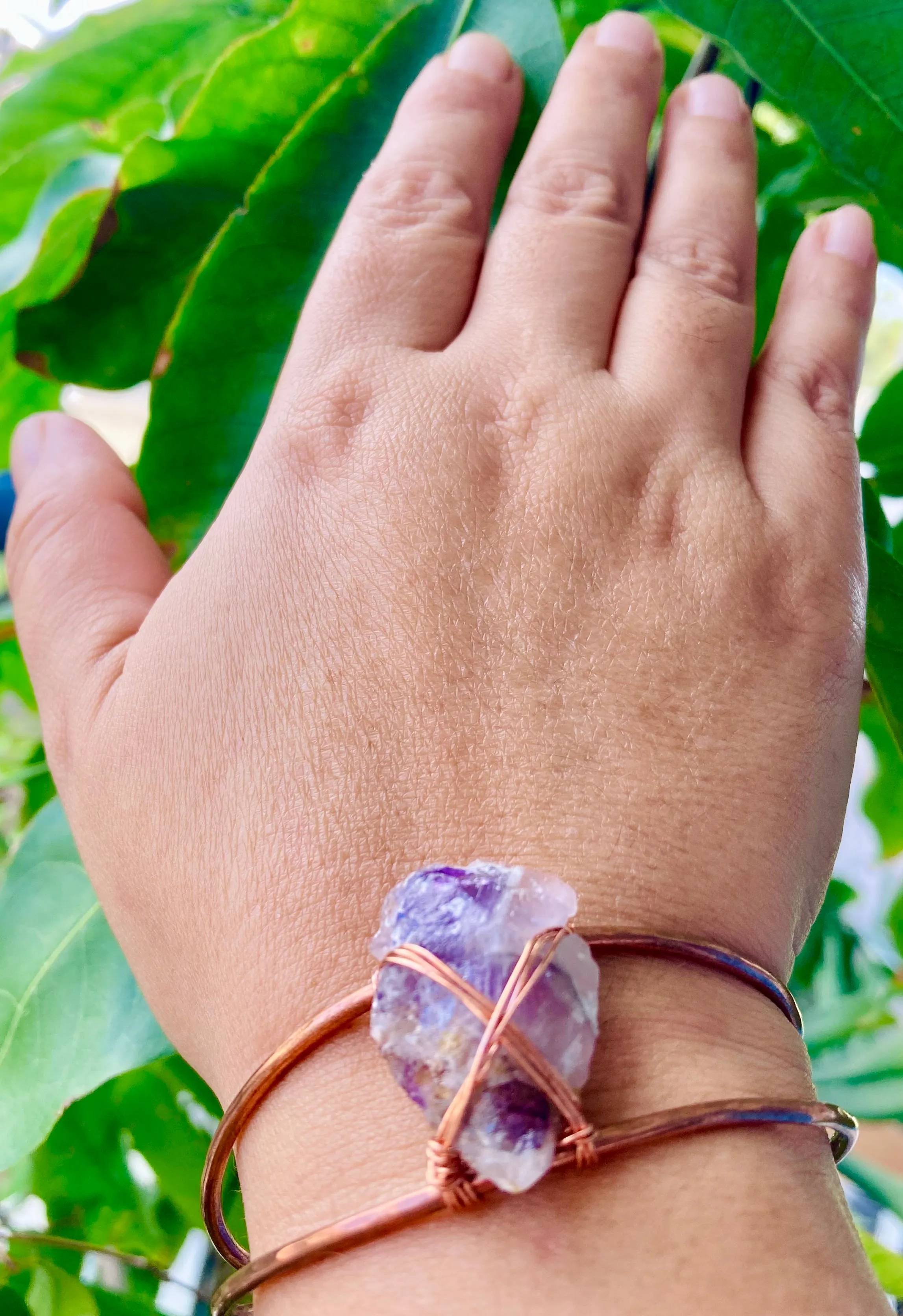 Amethyst Arrowhead Cuffs