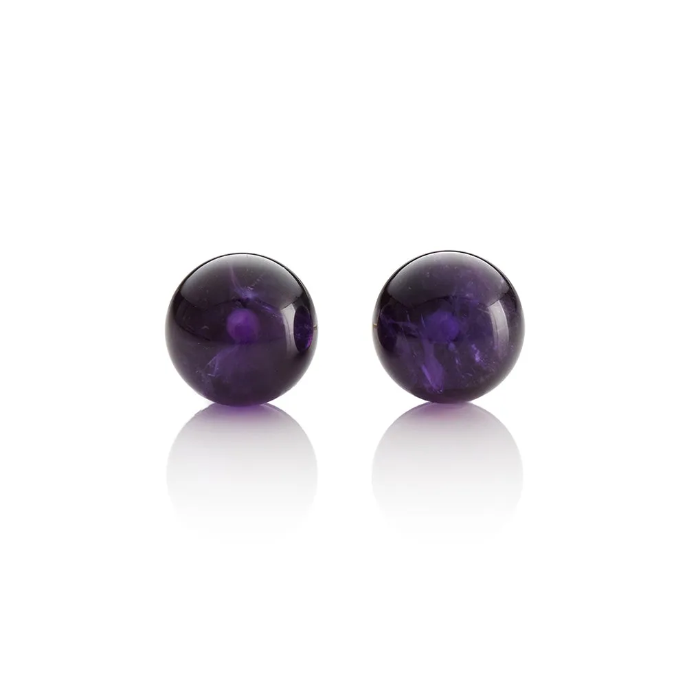 Amethyst Bead Earrings