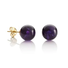 Amethyst Bead Earrings