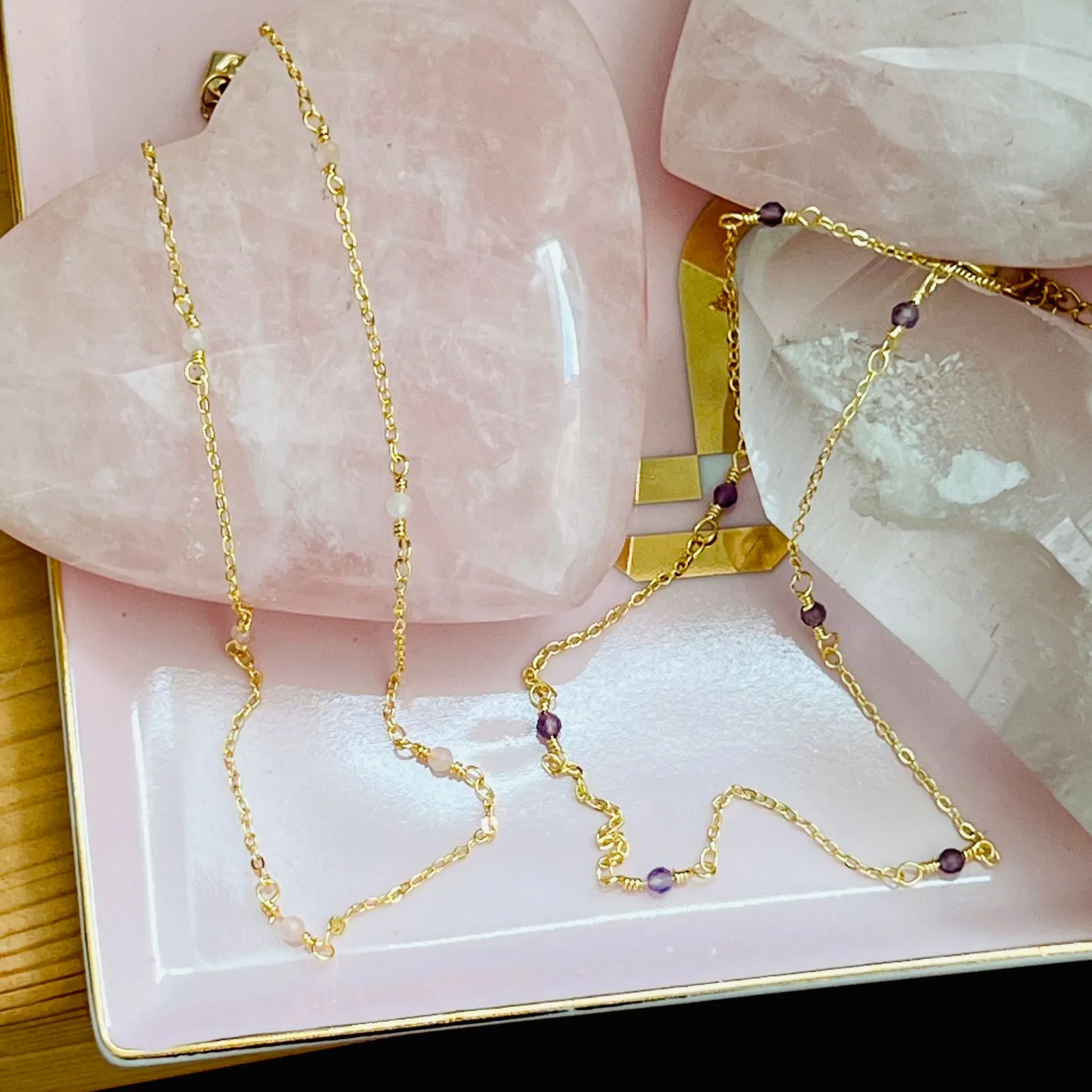 Amethyst Choker Necklace GHW