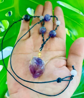 Amethyst Hemp Necklace