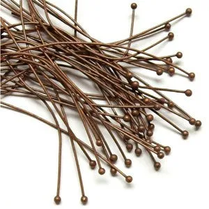 Antique Copper Ball Pin 1 (100 pcs) 24 Gauge