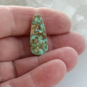 ARMENIAN TURQUOISE Teardrop Cabochon Gorgeous Greens and Golds