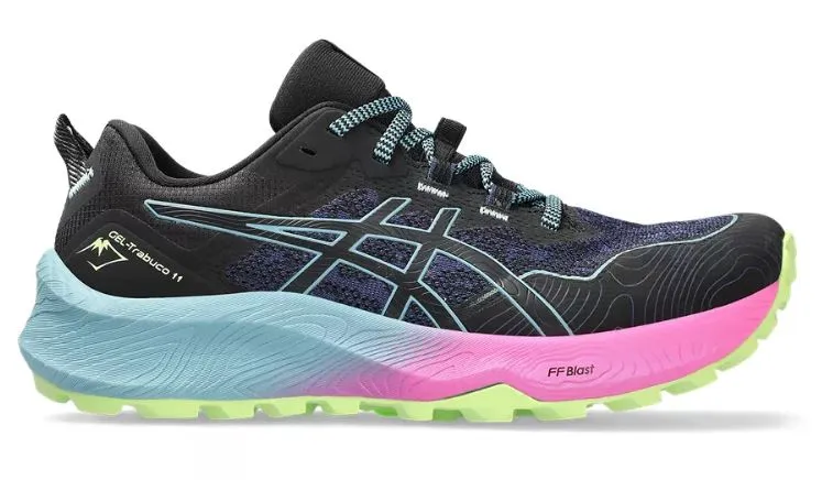 Asics Gel Trabuco 11 (B Width) - Black/Gris Blue (Womens)