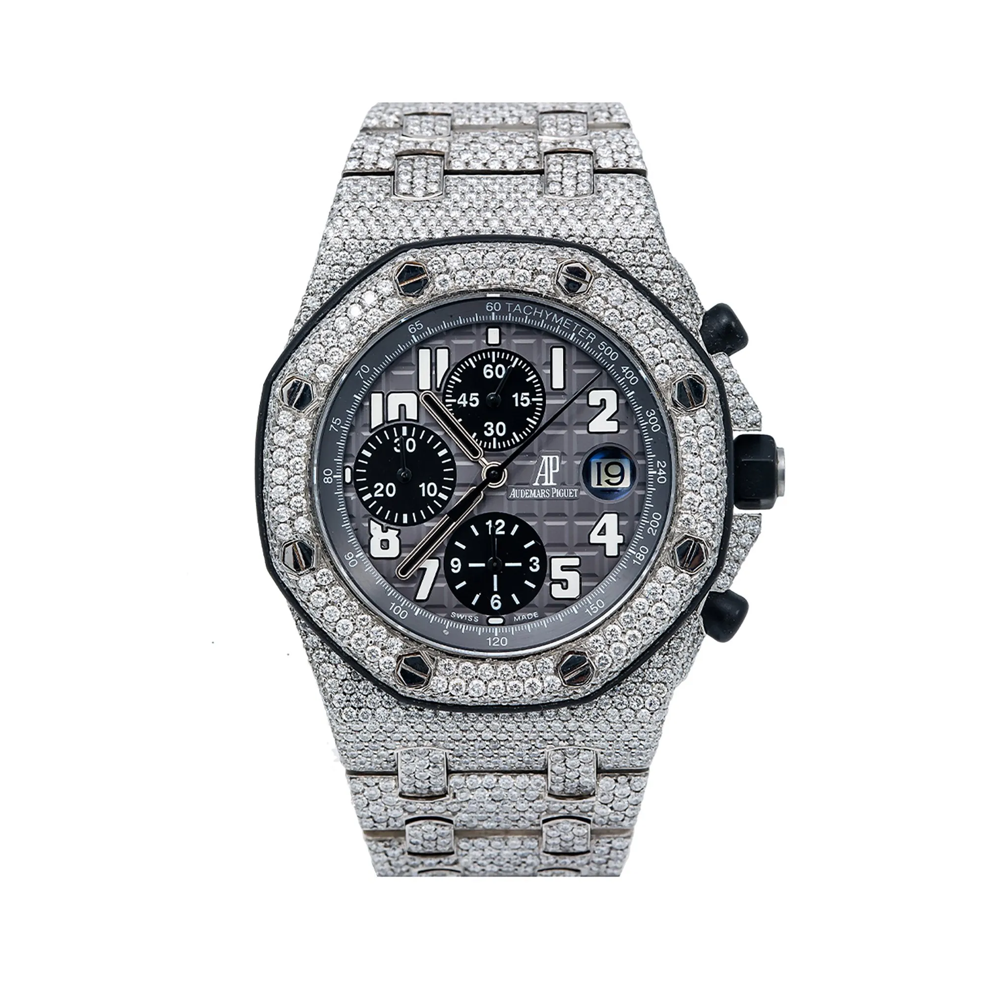 Audemars Piguet Royal Oak Offshore Chronograph 25940SK 42MM Gray Dial With 33.50 CT Diamonds