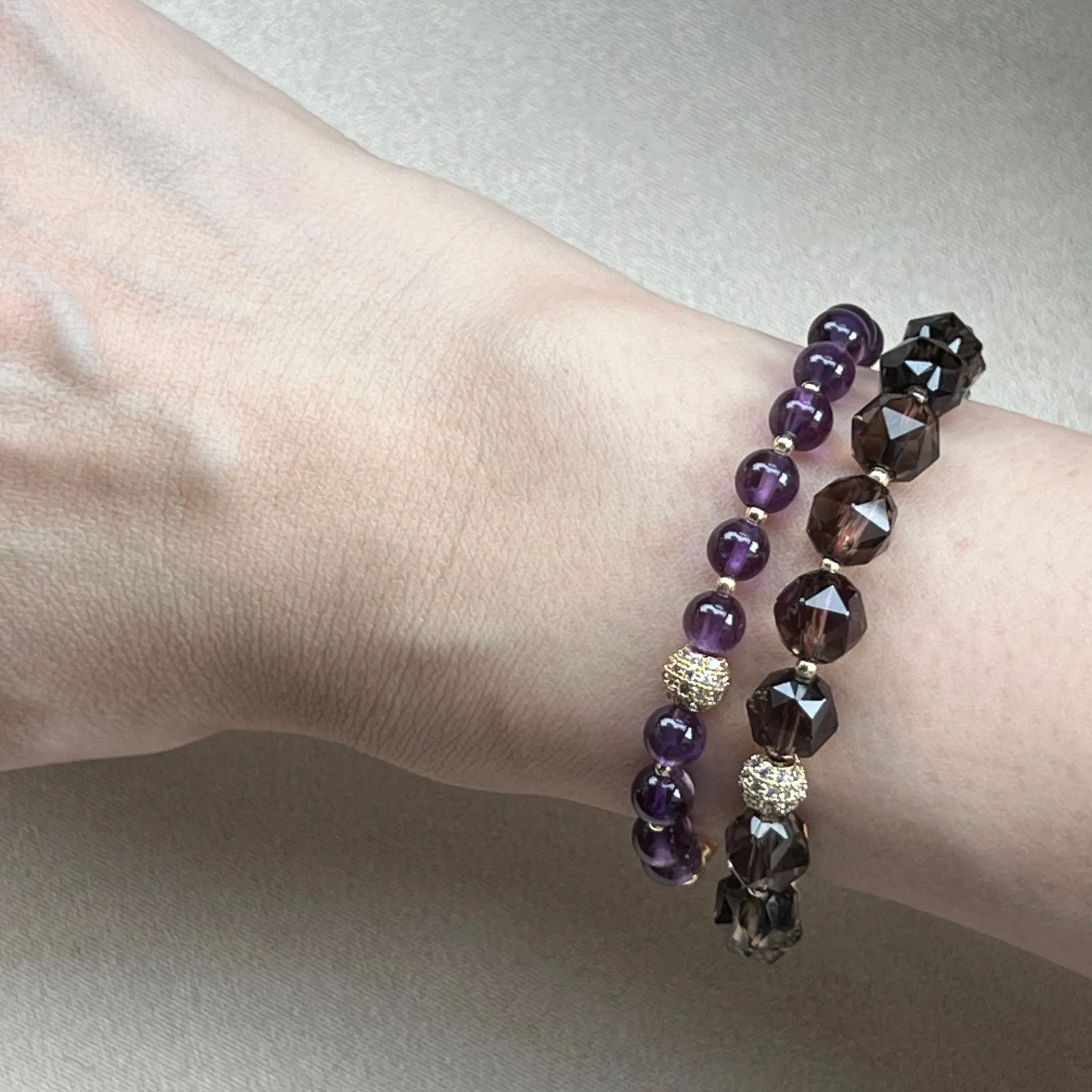 Auspicious Amethyst Delicate Diadem Bracelet