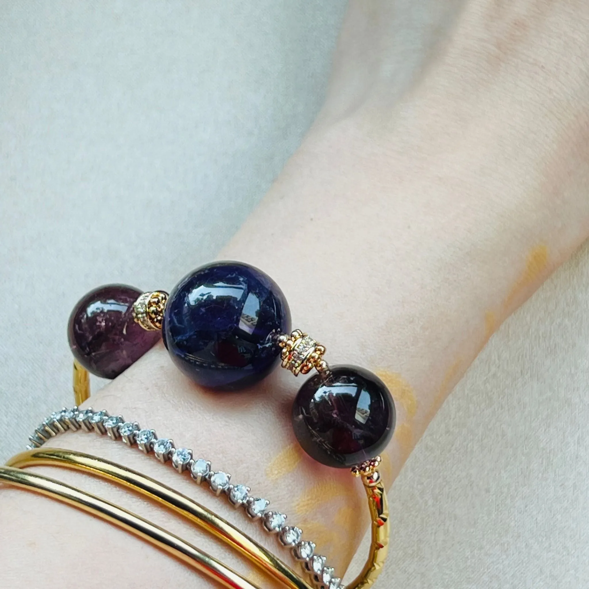 Auspicious Amethyst Diadem Bracelet