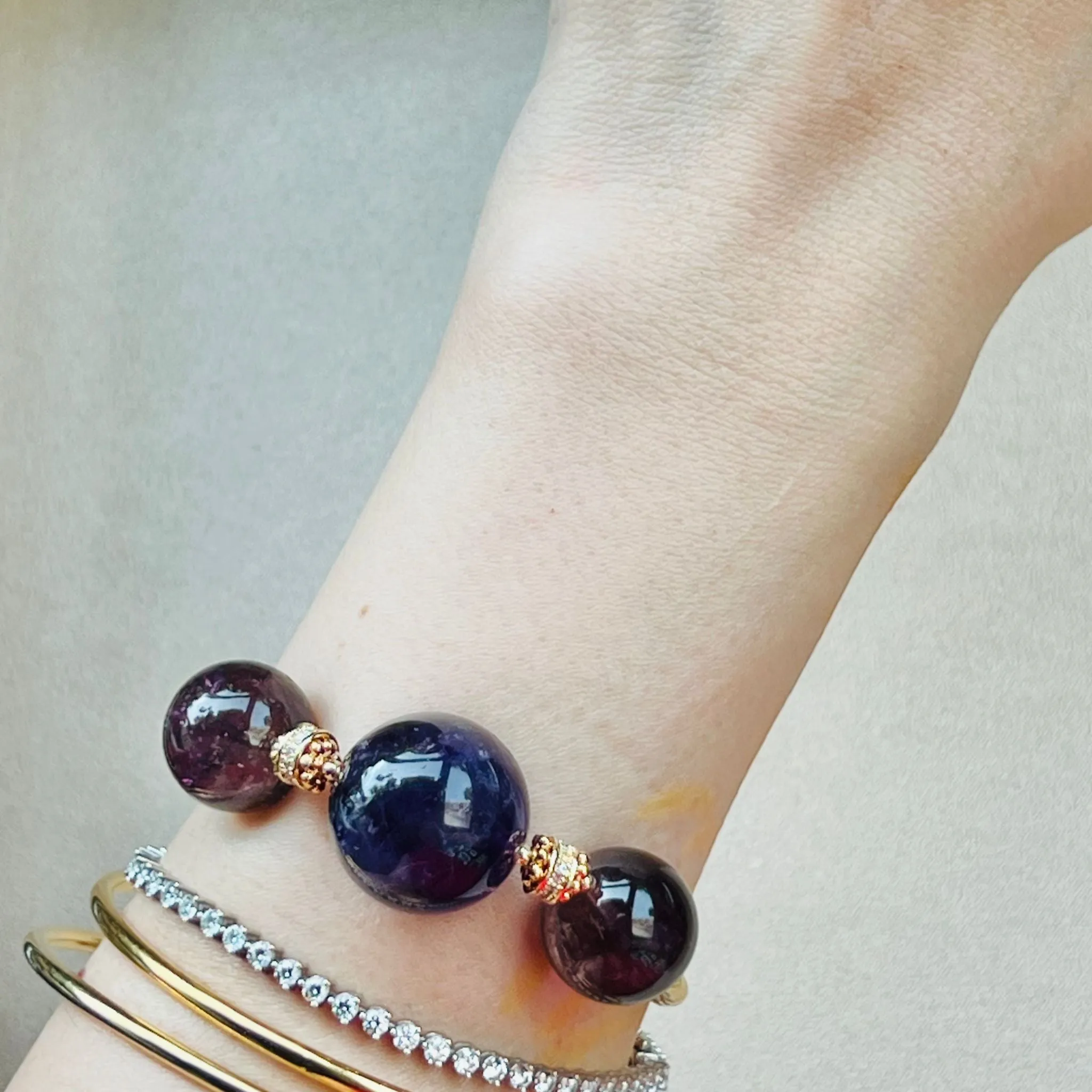 Auspicious Amethyst Diadem Bracelet