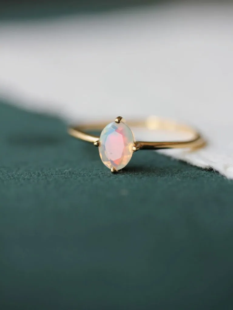 Ava Ring in Opal