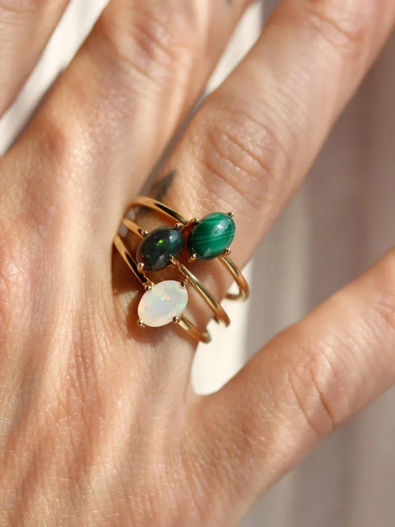 Ava Ring in Opal