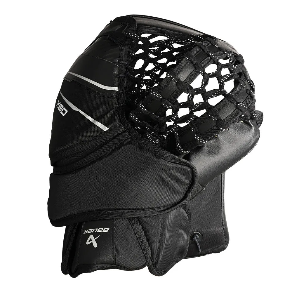 BAUER GSX GEN II BLACK INTERMEDIATE GOALIE CATCHER - REGULAR