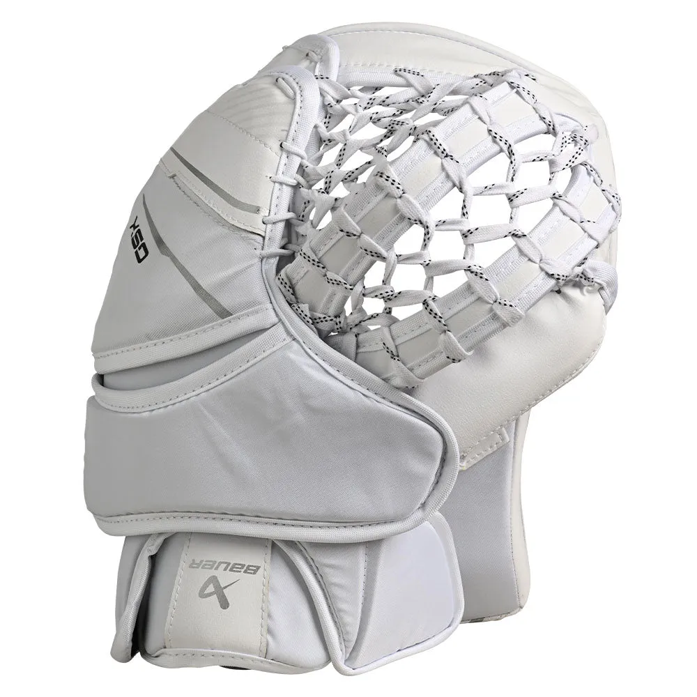 BAUER GSX GEN II WHITE SENIOR GOALIE CATCHER