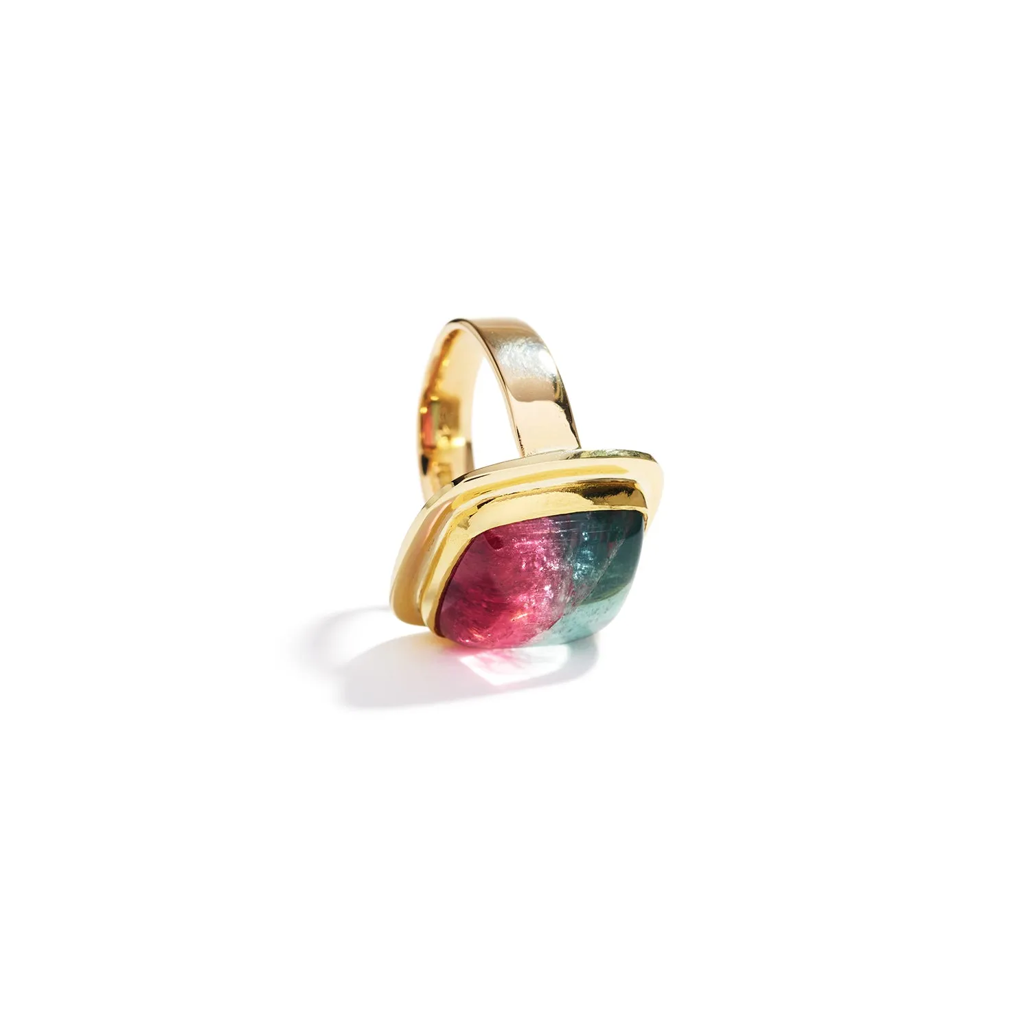 Bicolored Tourmaline Ring