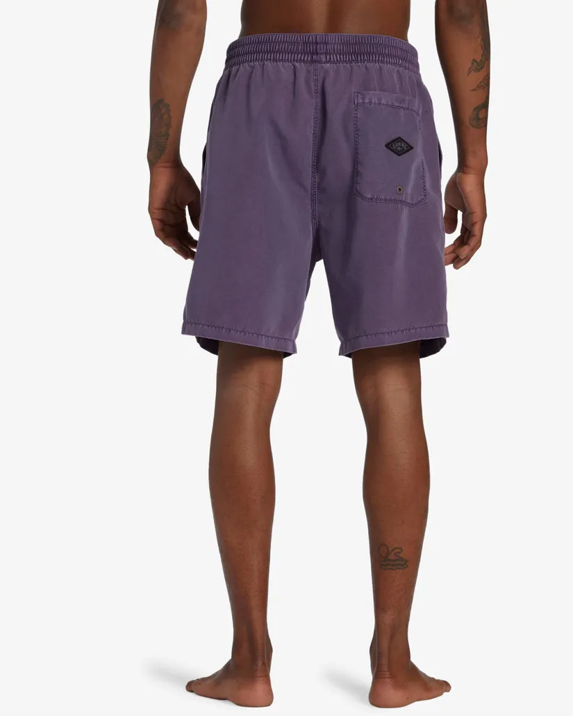 Billabong All Day OVD Layback Shorts-Purple