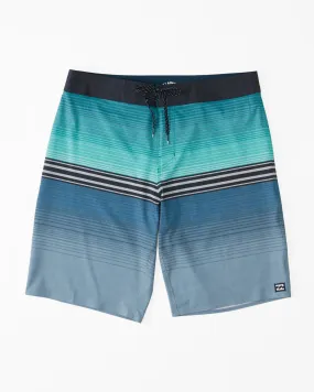 Billabong Boy's All Day Heather Stripe Pro Boardshorts-Blue Haze