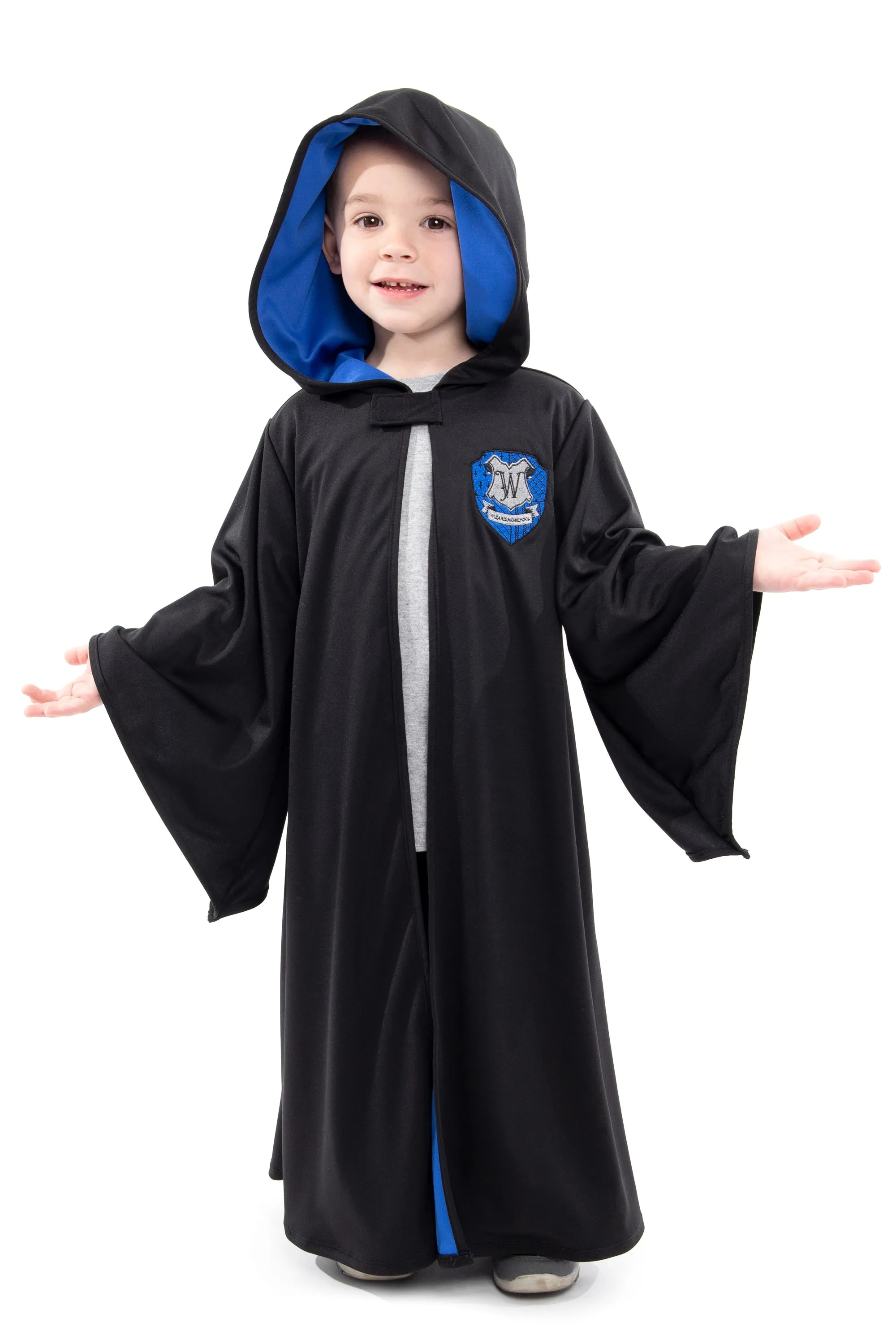 Blue Hooded Wizard Robe