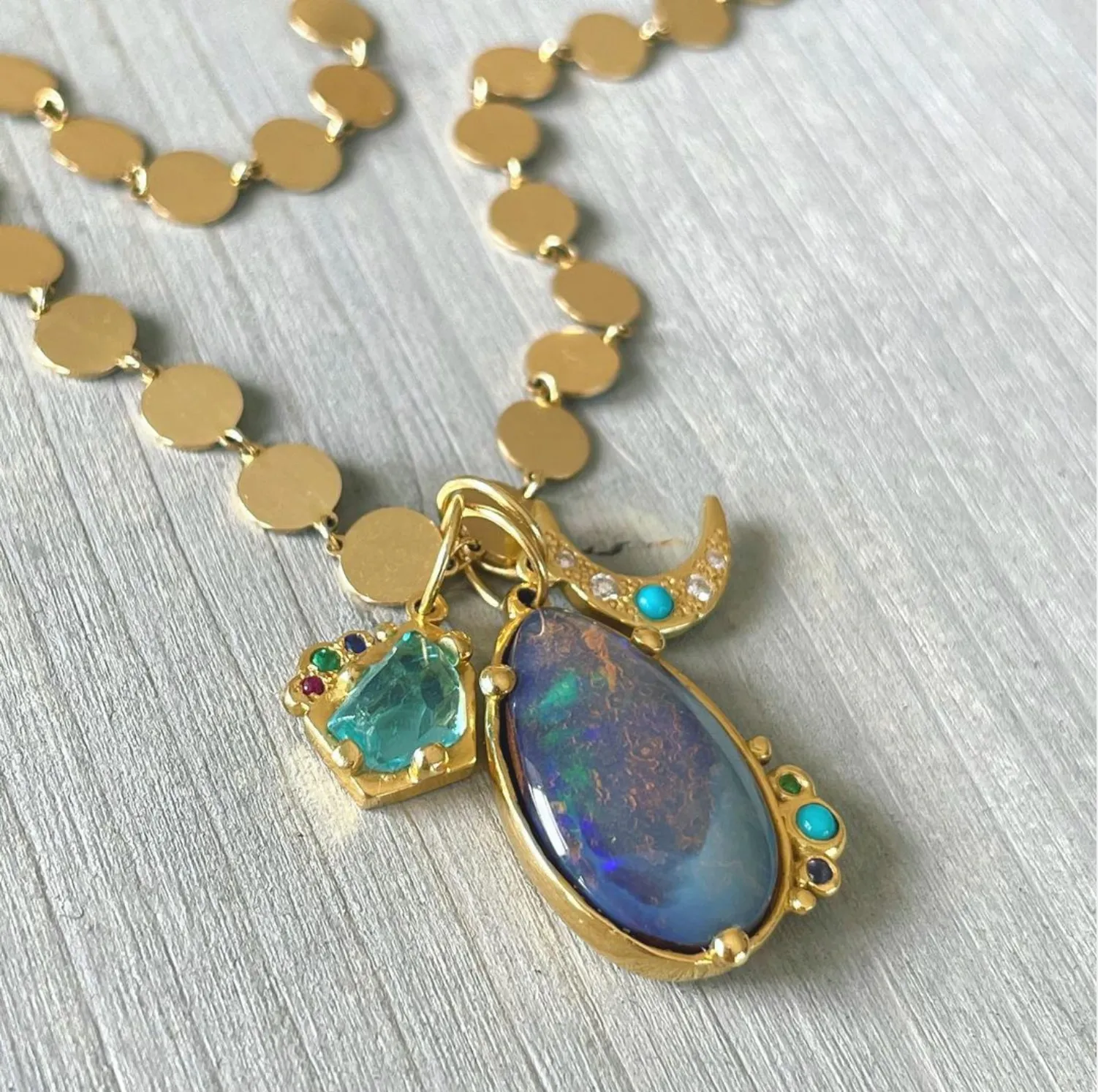 BOHEME LA PLONGE MARINE OPAL CHARM