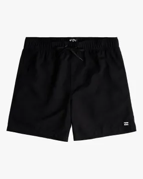 Boy's 2-7 All Day Layback Elastic Waist Shorts - Black