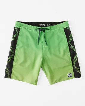 Boys D Bah Lo Tide Boardshorts - Neon Lime