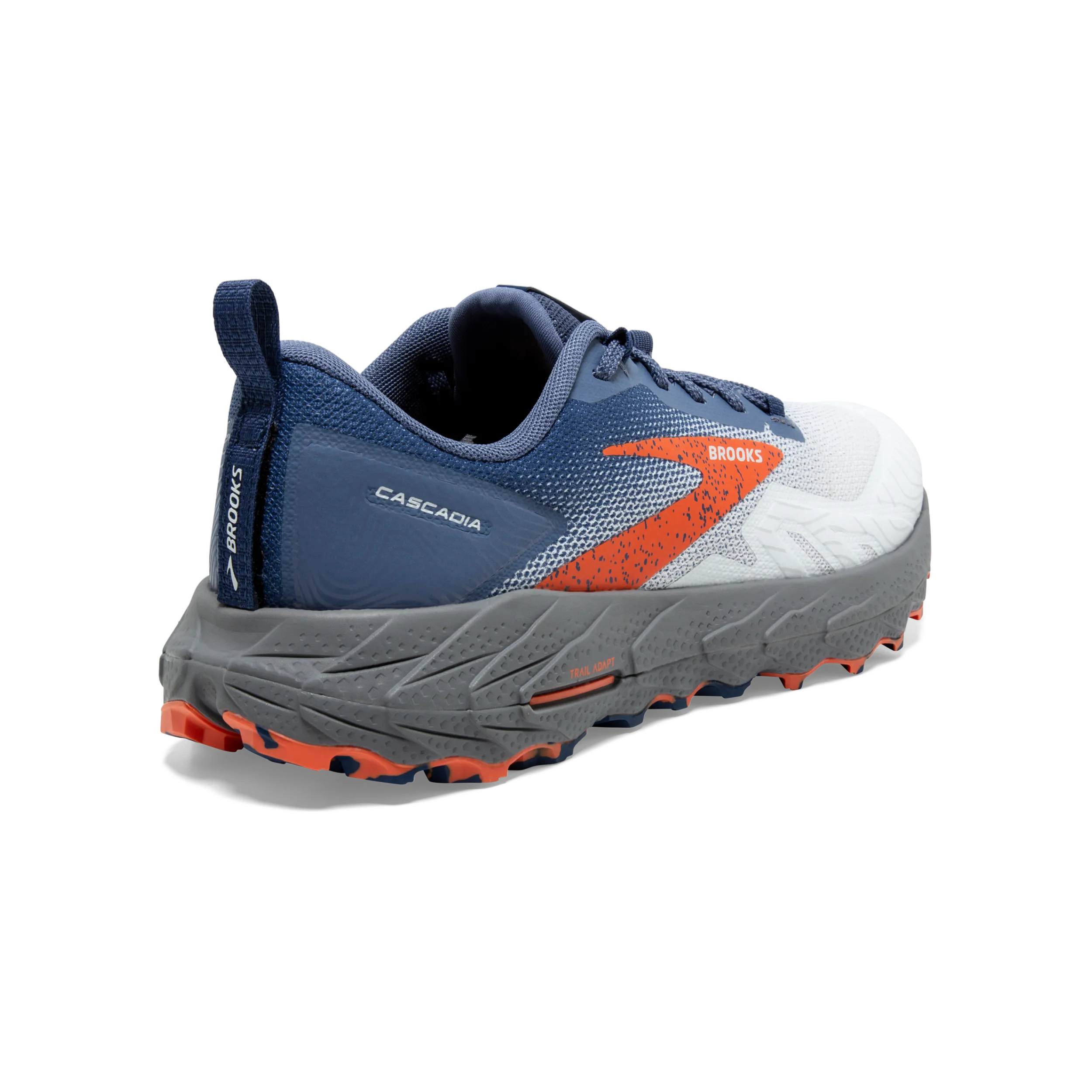 Brooks Cascadia 17 (2E Width) - Blue/Navy/Firecracker (Mens)