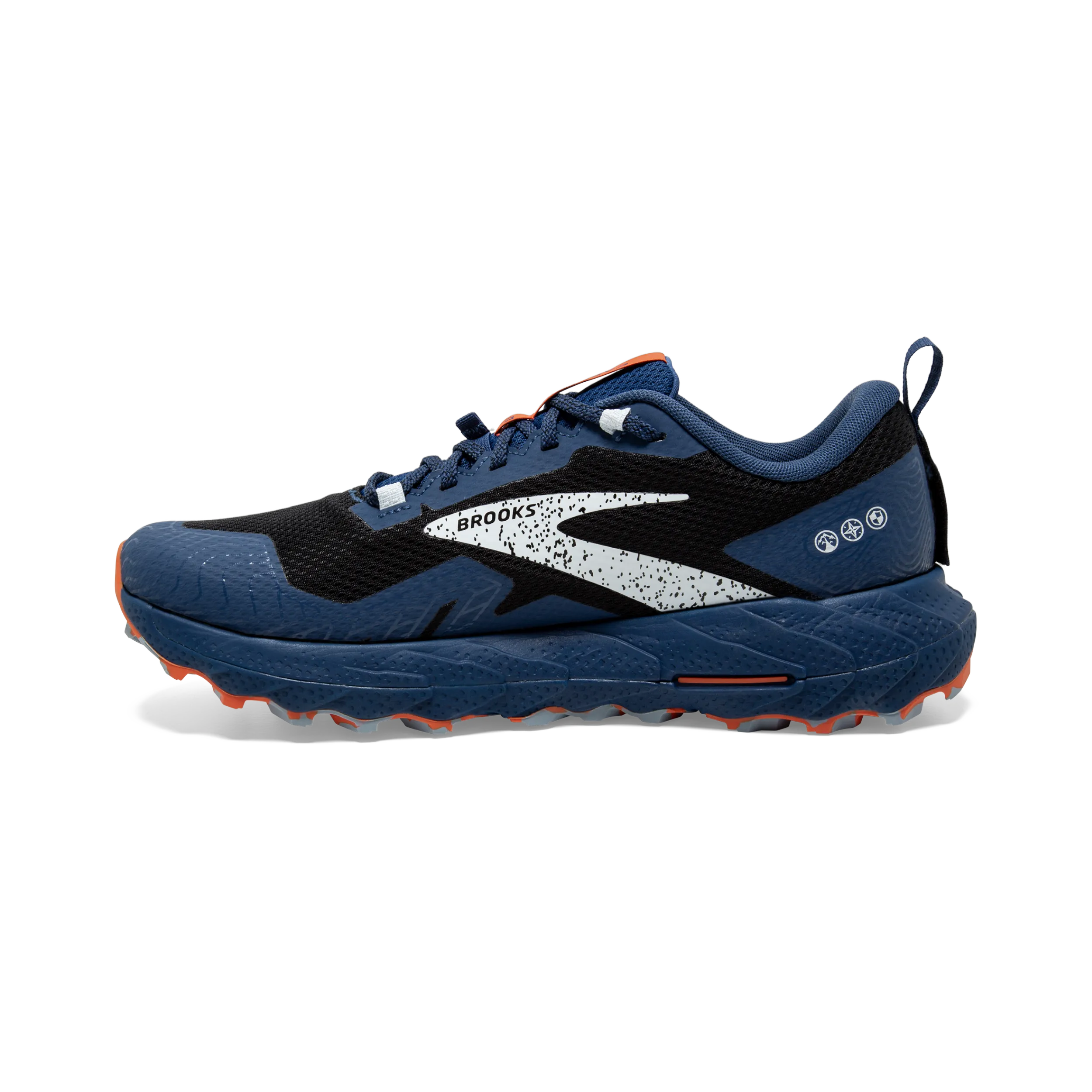 Brooks Cascadia 17 GTX (D Width) - Black/ Black/ Firecracker (Mens)