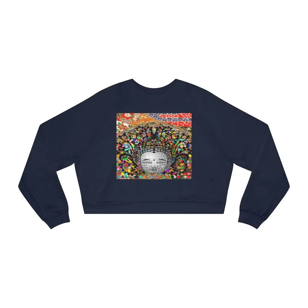 Buddha's Temple Cropped Fleece Pullover