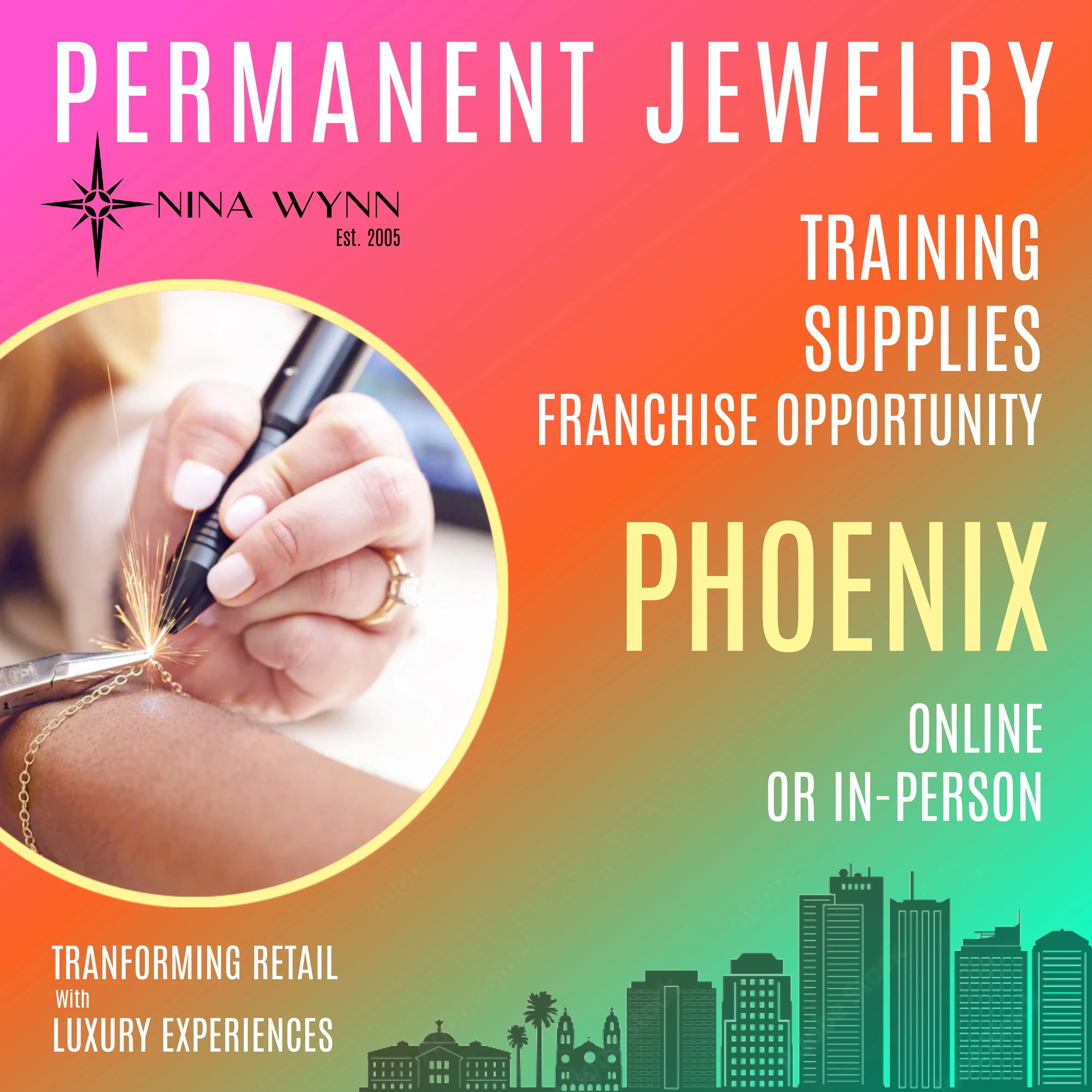 Certified In-Person Permanent Jewelry Training Phoenix