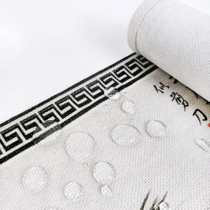 Chinese Ink Style Tea Mat Zen Waterproof Table Runner