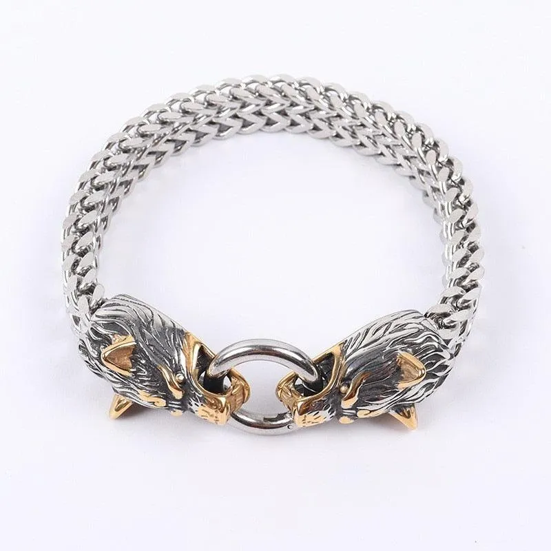 Classic Fashion Punk Stainless Steel Skull Bracelet