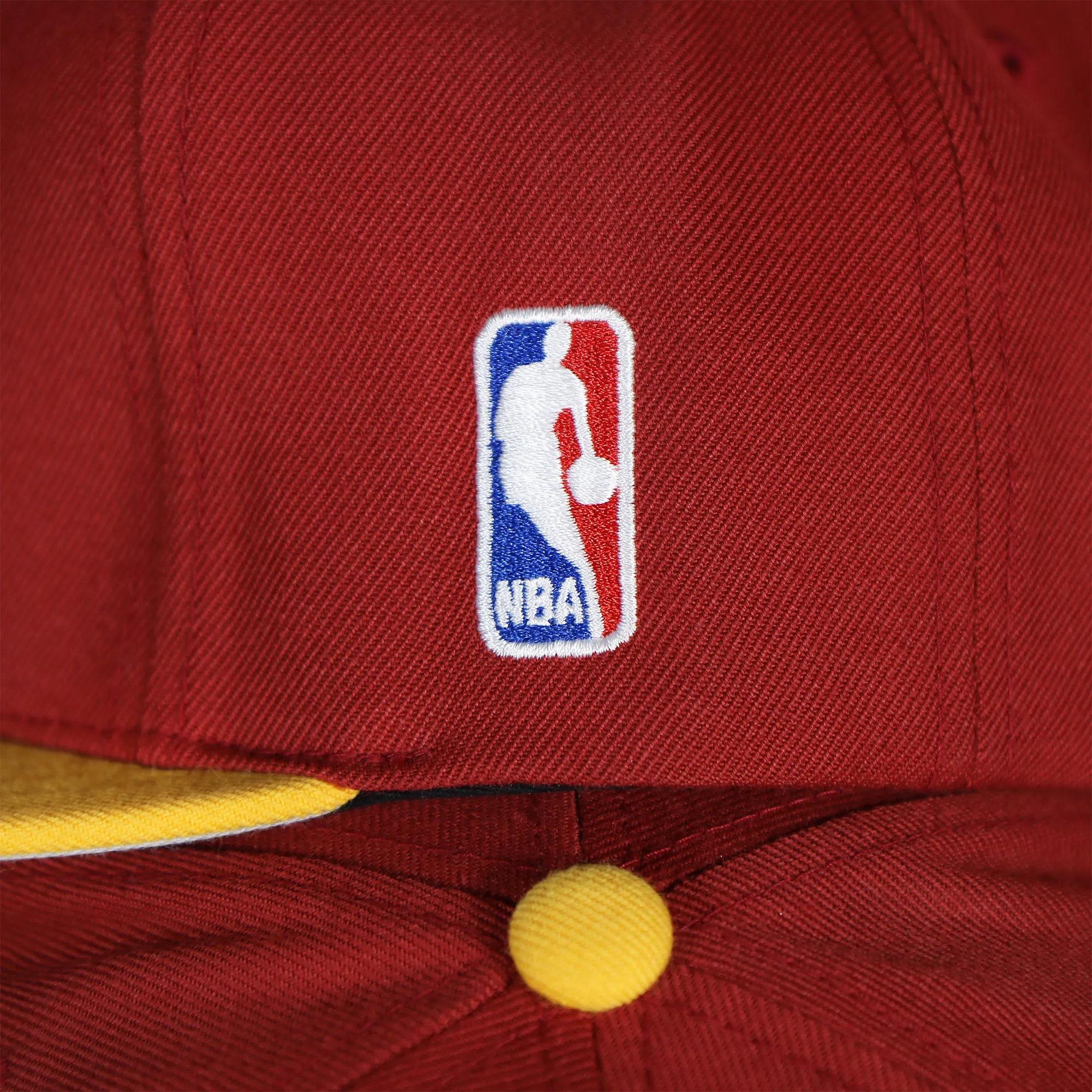 Cleveland Cavaliers Vintage Hardwood Classic Gray Bottom 9Fifty Snapback | Red/Yellow