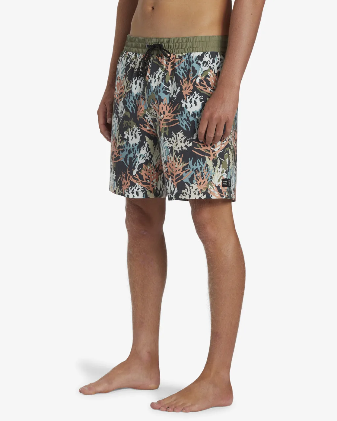 Coral Gardeners 17 Layback Elastic Waist Shorts - Multi