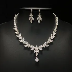 Cubic zirconia jewelry set