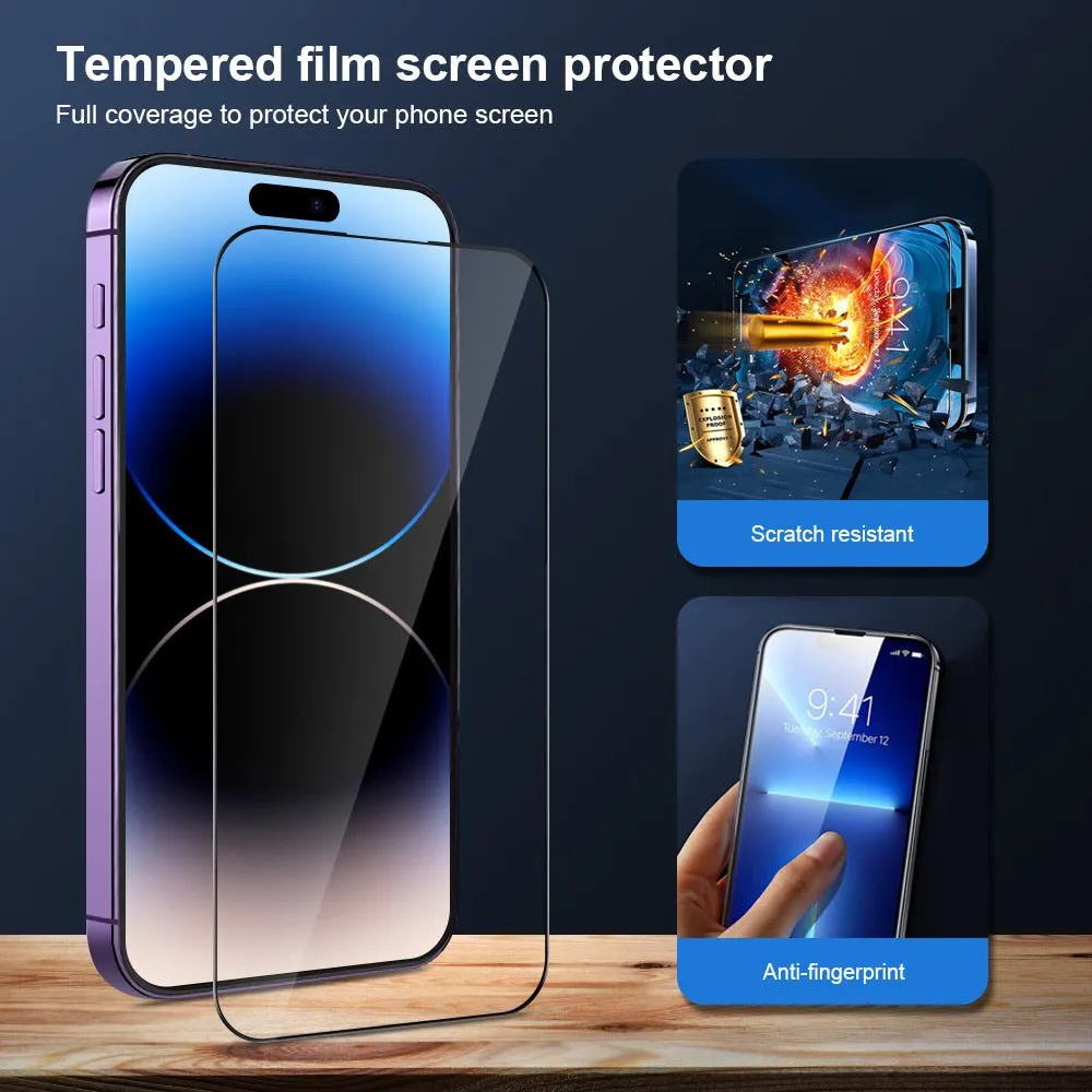 Curved Anti-Static Tempered Glass Screen Protector for iPhone 14 Pro Max