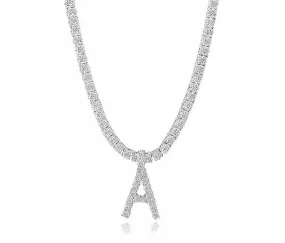 Diamond Initial Necklace