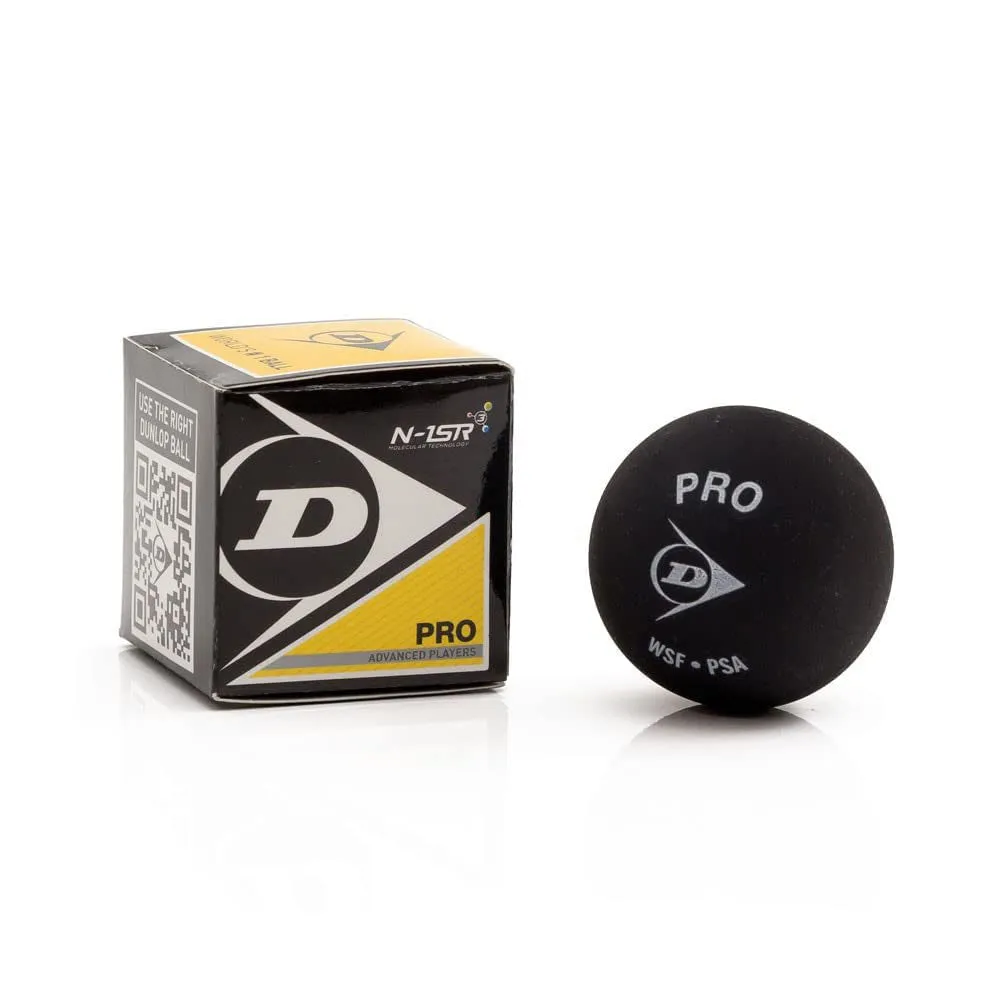 DUNLOP Double Dot Squash Ball (Black)